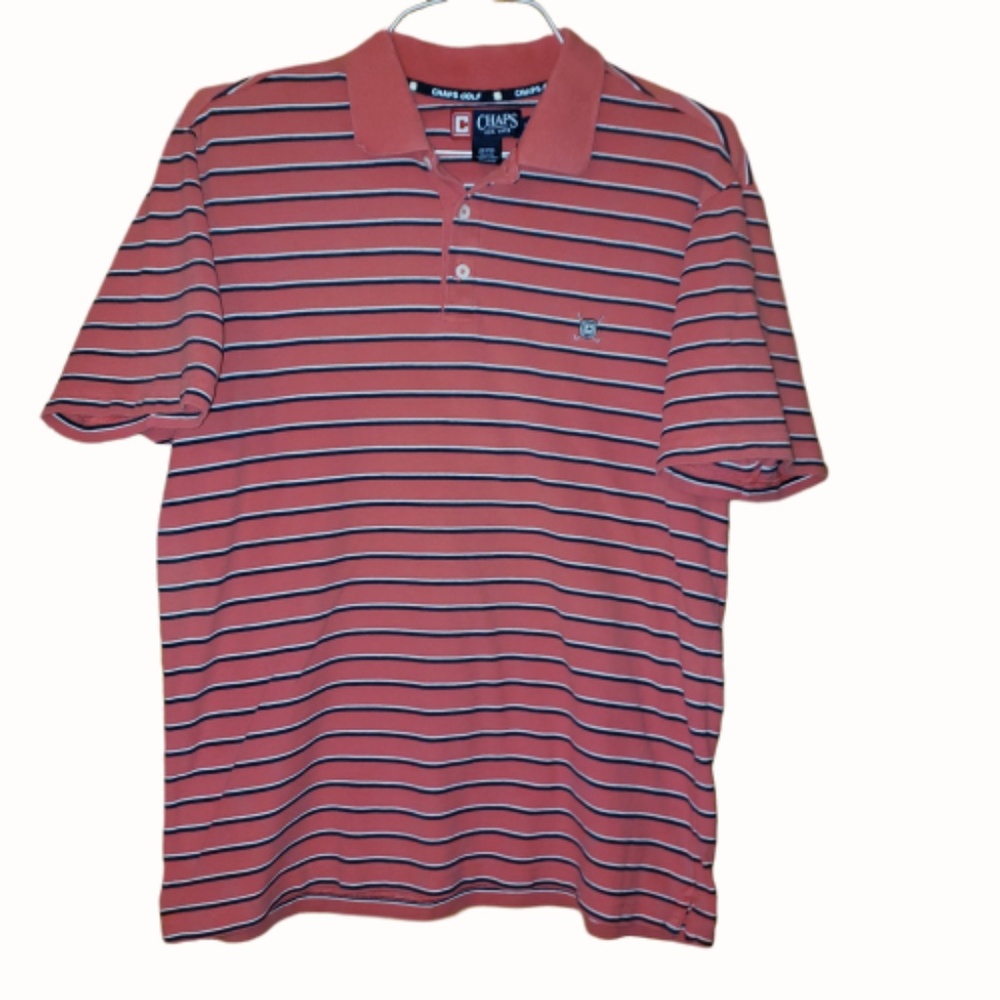 Chaps Orange Short Sleeve Golf Polo